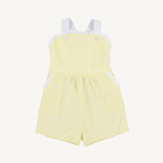 Ruthie romper dallas dot - york yellow