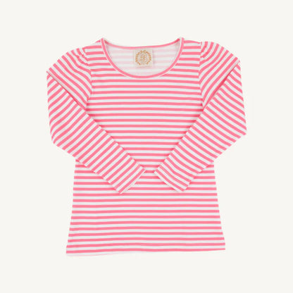 L/s penny's play shirt - romany rose stripe