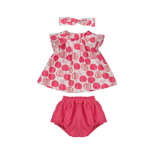 Apple shorts set - pink