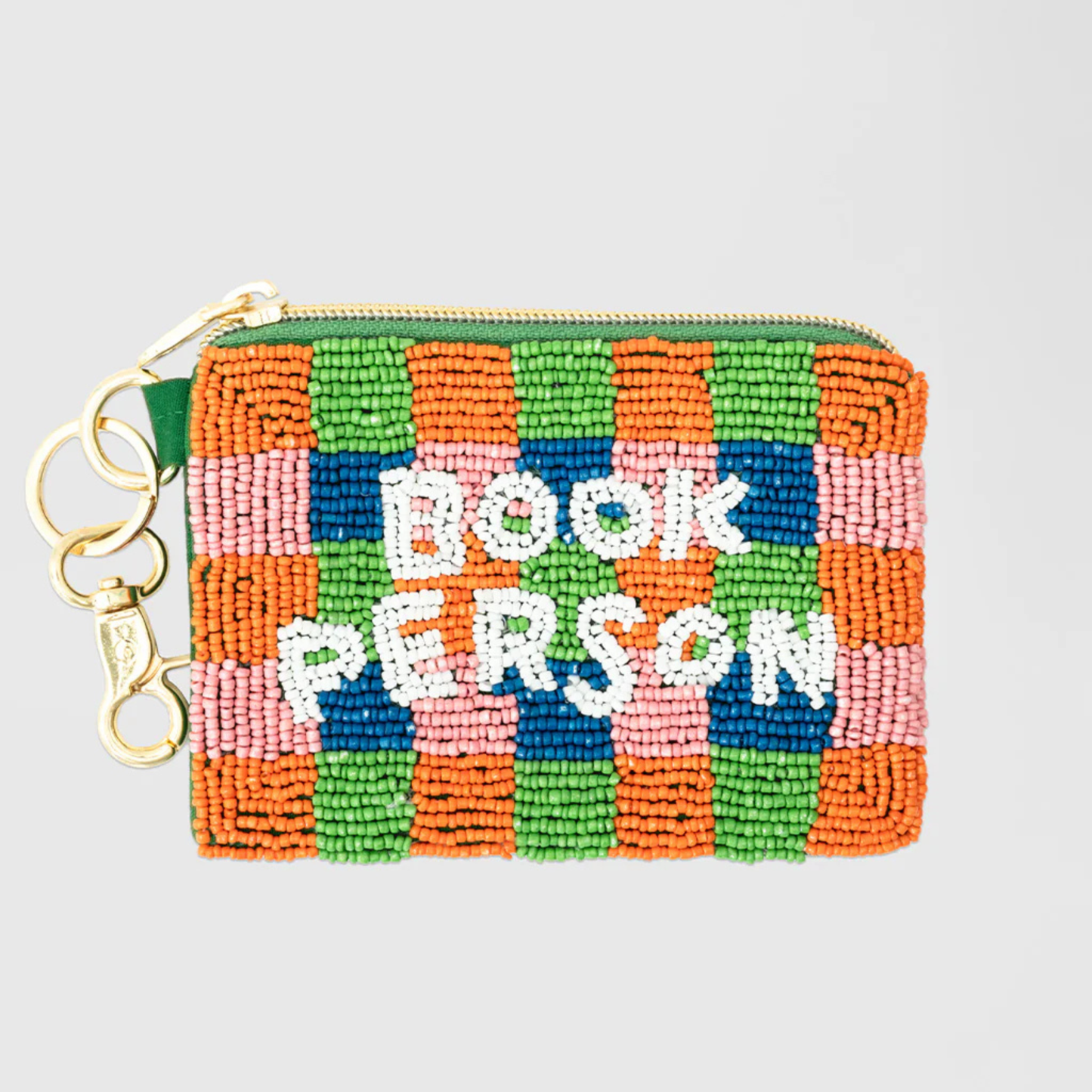 Beaded pouch - book person