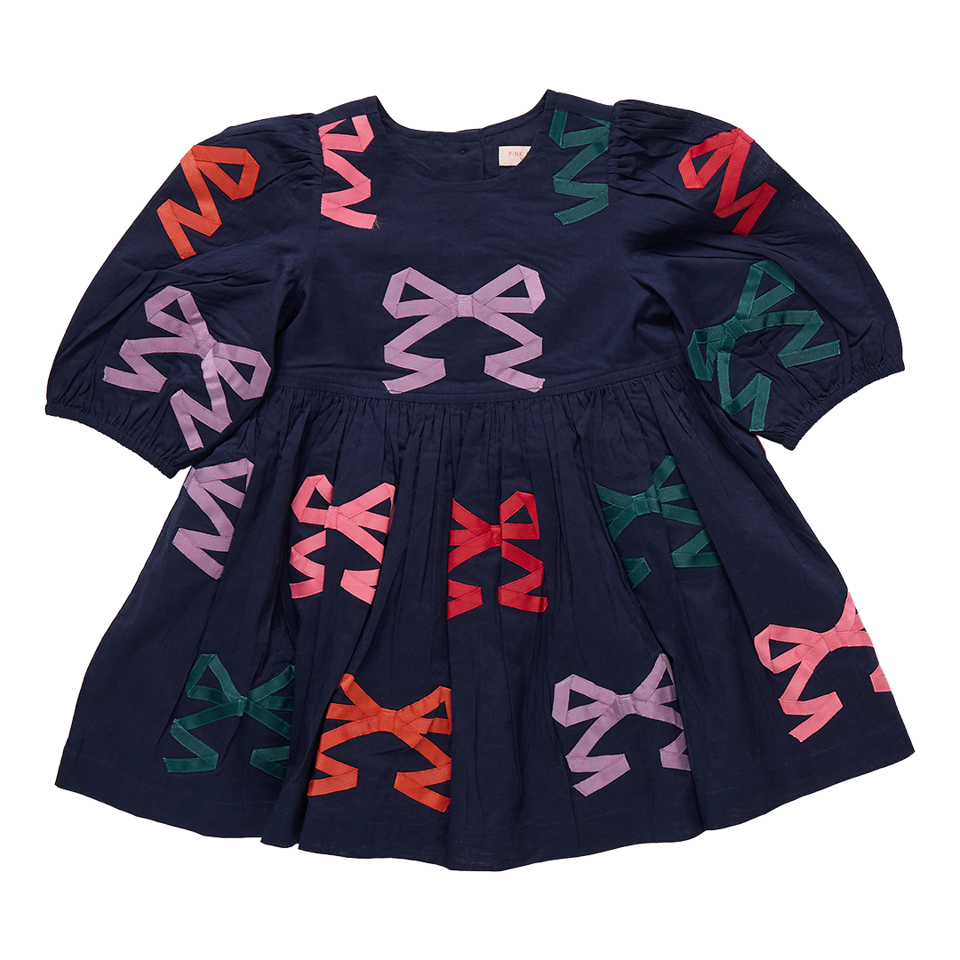 Brooke dress - multi bow applique
