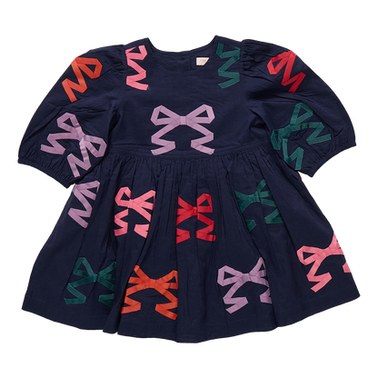 Brooke dress - multi bow applique