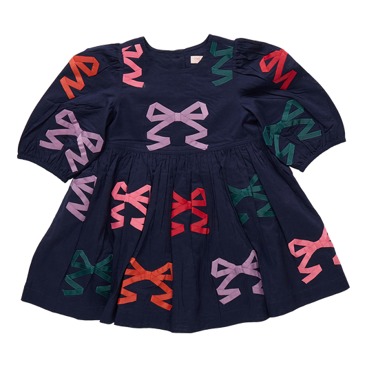 Brooke dress - multi bow applique