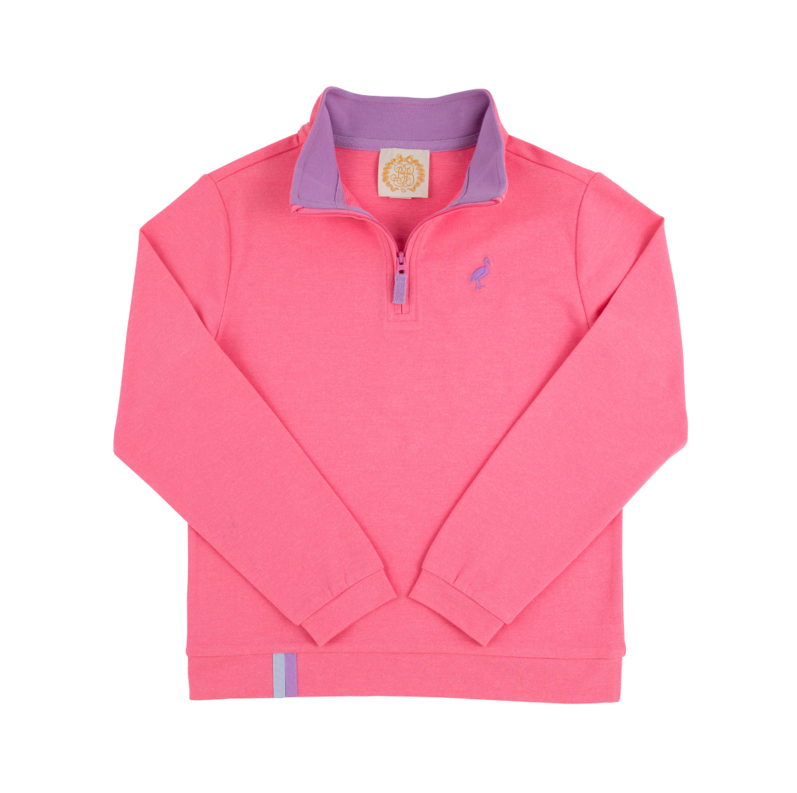 Prepletic hayword half zip - romany rose/vhvelvet