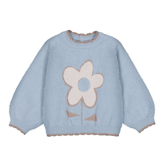 Blue flower sweater