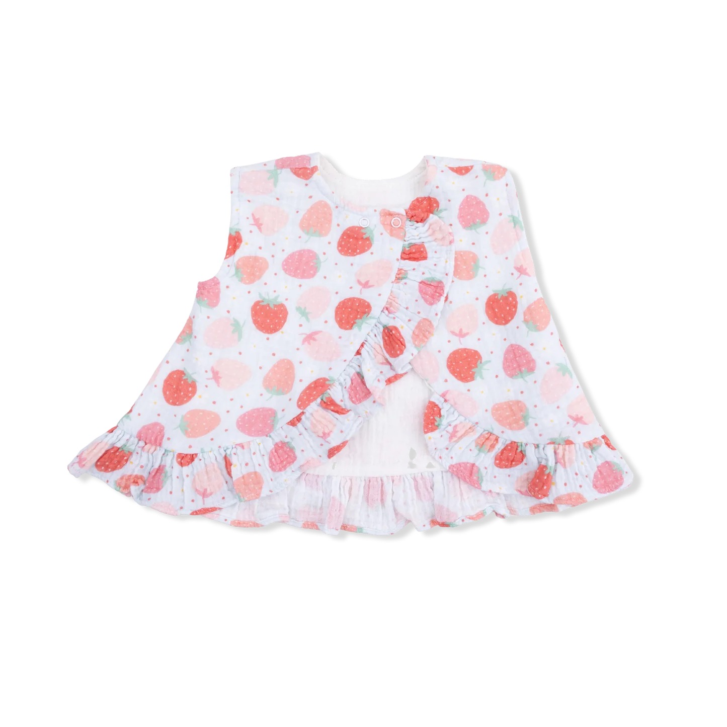 Strawberry bliss ruffle back top & bloomers