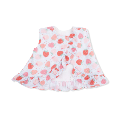 Strawberry bliss ruffle back top & bloomers