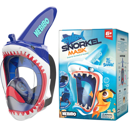 Shark snorkel mask - blue