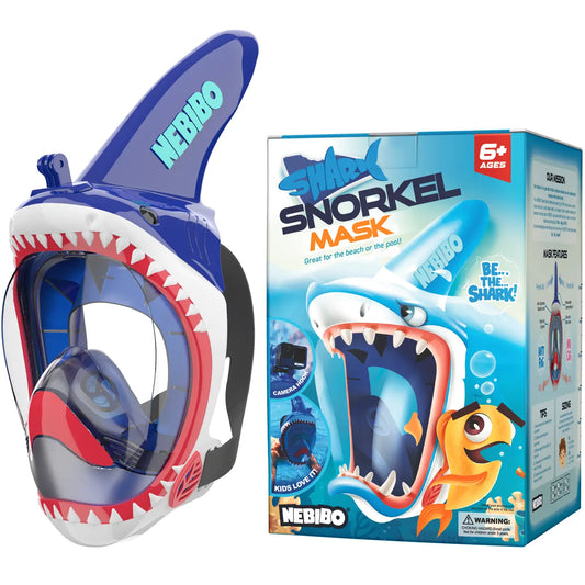 Shark snorkel mask - blue