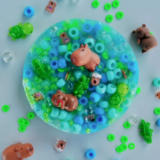 Capybara pond fidget toy