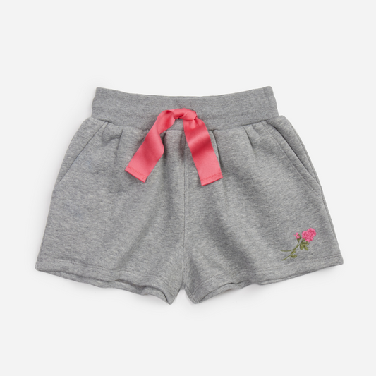 Camellia rose shorts - heather grey