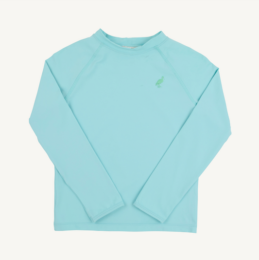 Walker's wave swim shirt - edisto egg blue