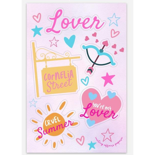 Lover sticker sheet