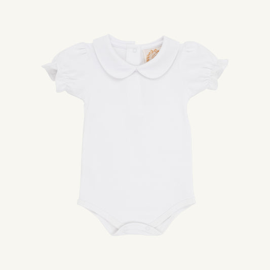 Maudes Peter Pan collar onesie - white