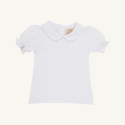 Maude's peter pan collar s/s shirt - white