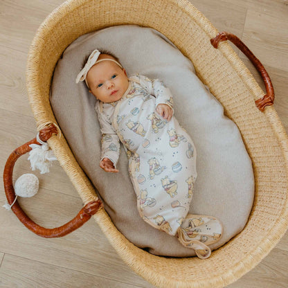 Newborn Knotted Gown - Hunny