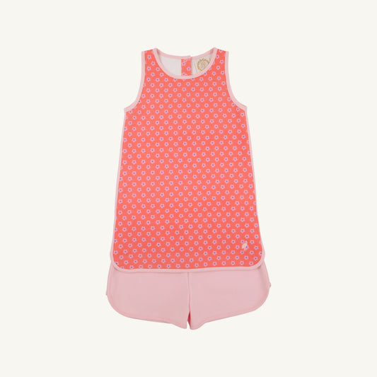 Prepletic Taffy Tennis Dress - Mill St Manor Floral/Sandpearl Pink