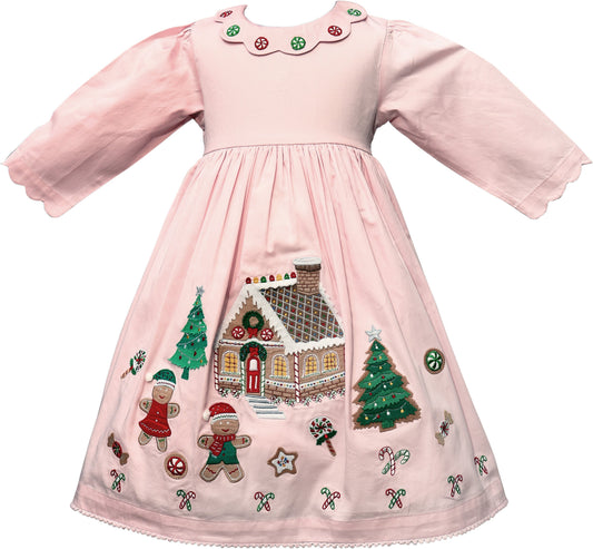 Gingerbread Embroidered Dress