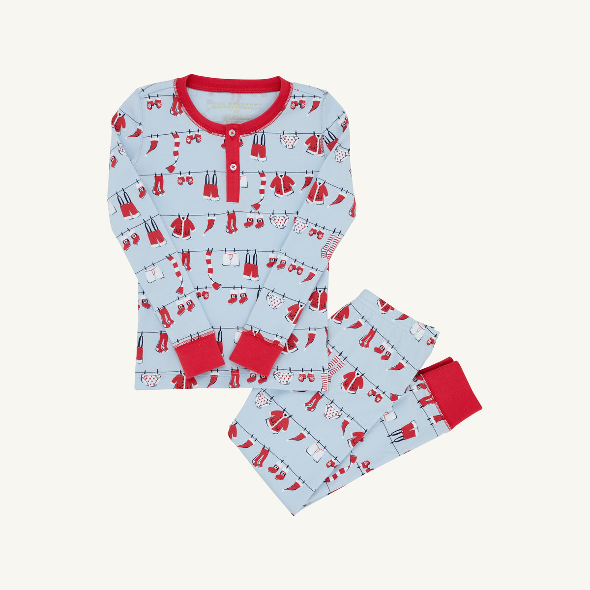 Sutton's Sweet Dream Set - Santa's Laundry Line/Richmond Red
