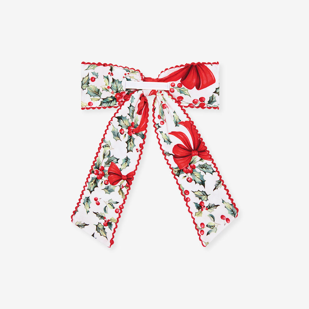 Happy Holly-days - Luxe Picot Bow Headwrap