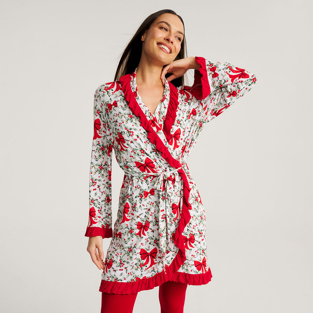 Happy Holly-days - Women's Ruffled Robe
