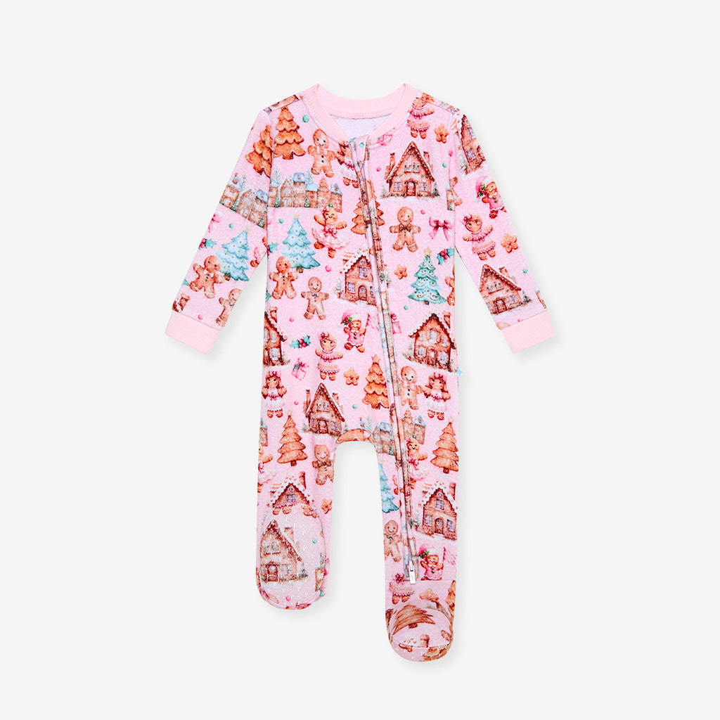 Ginger and Friends - Footies Ruffled Zippered One Piece