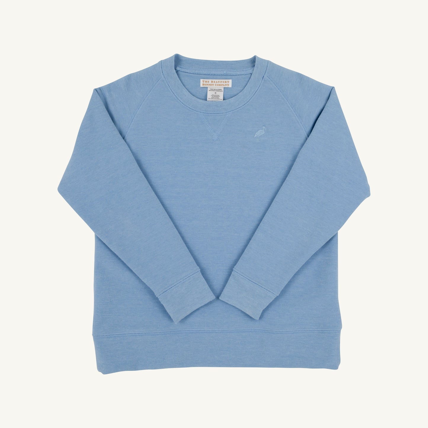 Cassidy Comfy Crewneck - Heathered/Barrington Blue