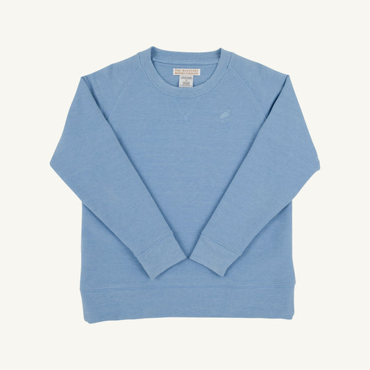 Cassidy Comfy Crewneck - Heathered/Barrington Blue