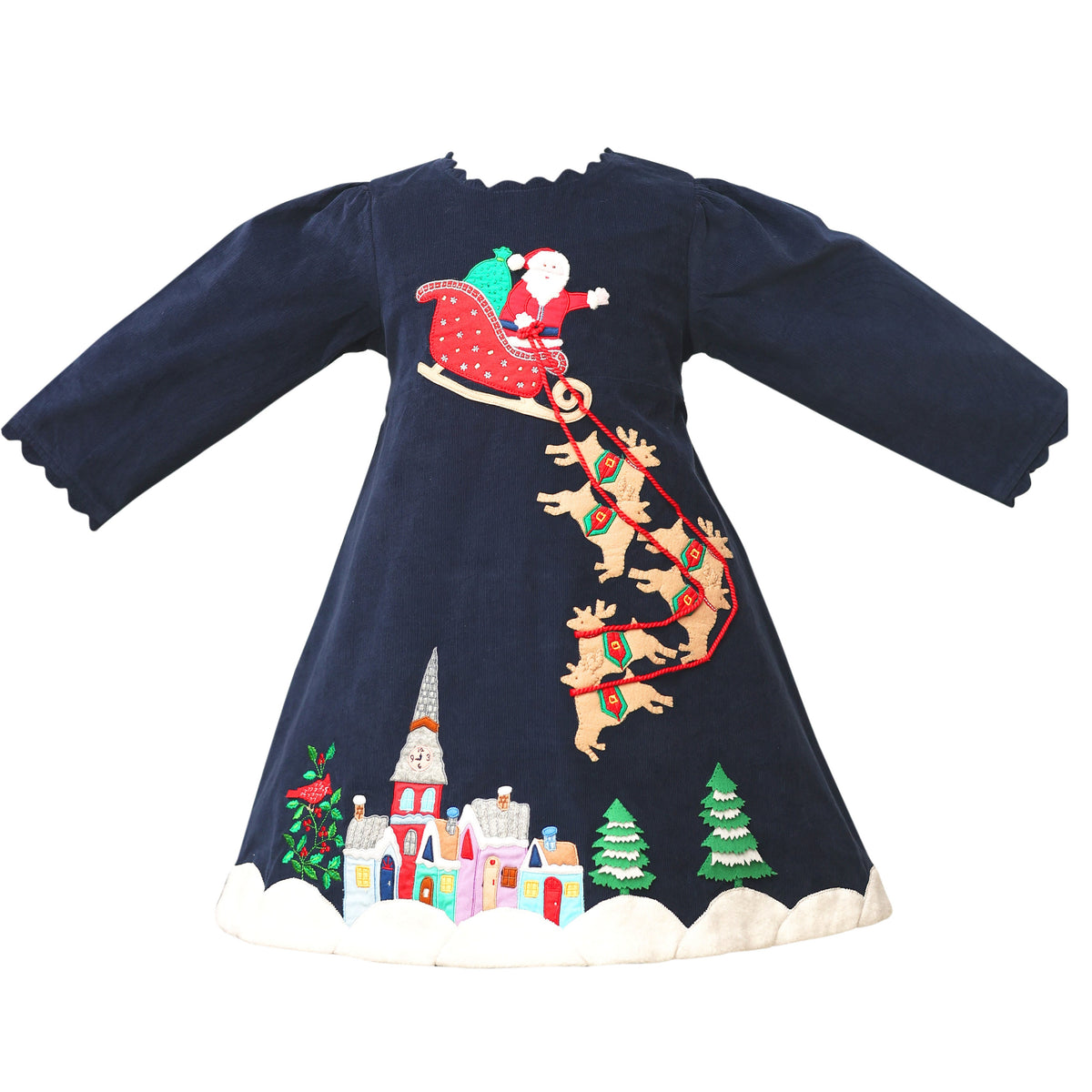 Santa Embroidered Dress