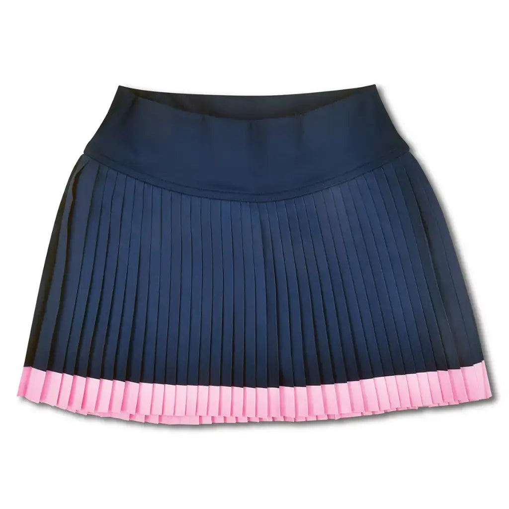 Navy pink stripe skort