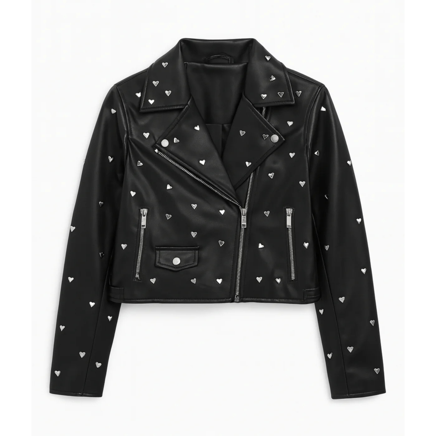 Nicks jacket - black vegan leather