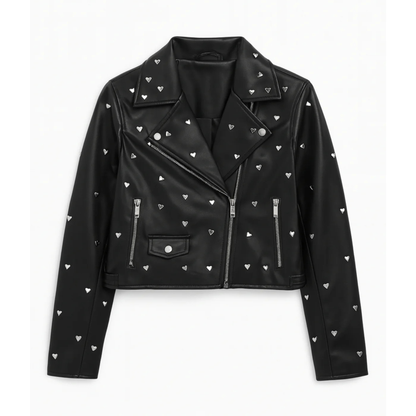 Nicks jacket - black vegan leather