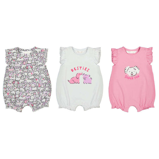 Dog rompers set of 3