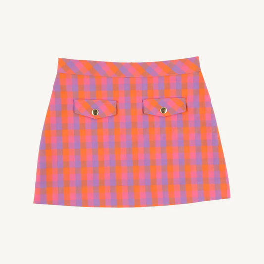 Perrin pocket skirt - autumn punch plaid