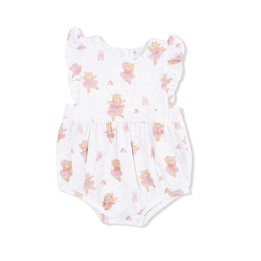 Teddy bear ballerina sunsuit