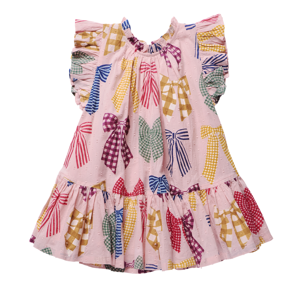 Harper dress - pattered bows