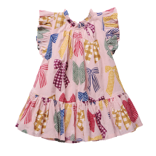 Harper dress - pattered bows