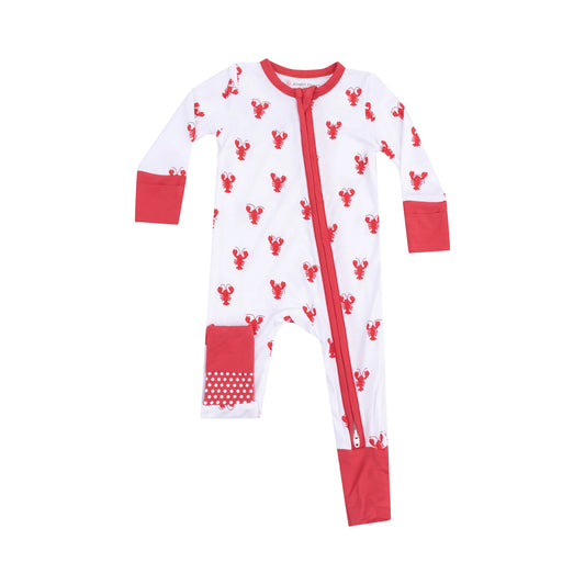 Lobster bamboo 2 way zipper romper