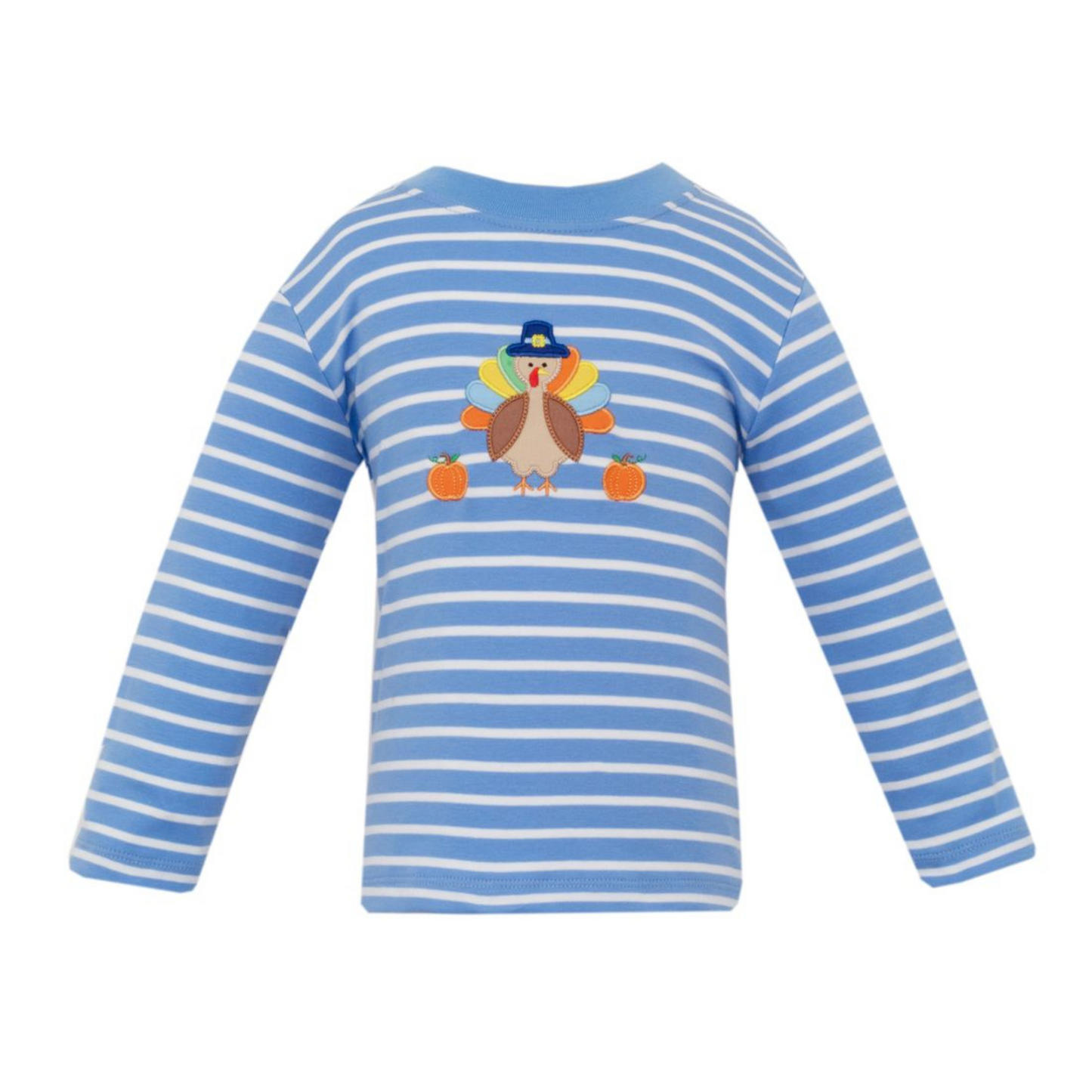 Turkey periwinkle blue stripe tshirt
