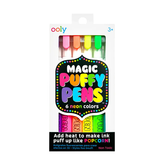 Magic neon puffy pens