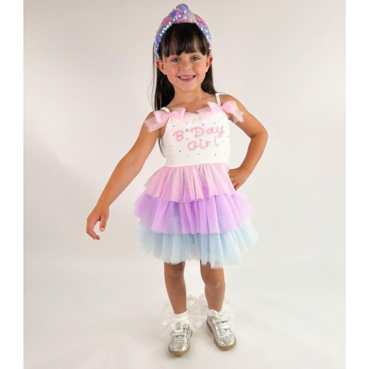 Bday girl tulle dress