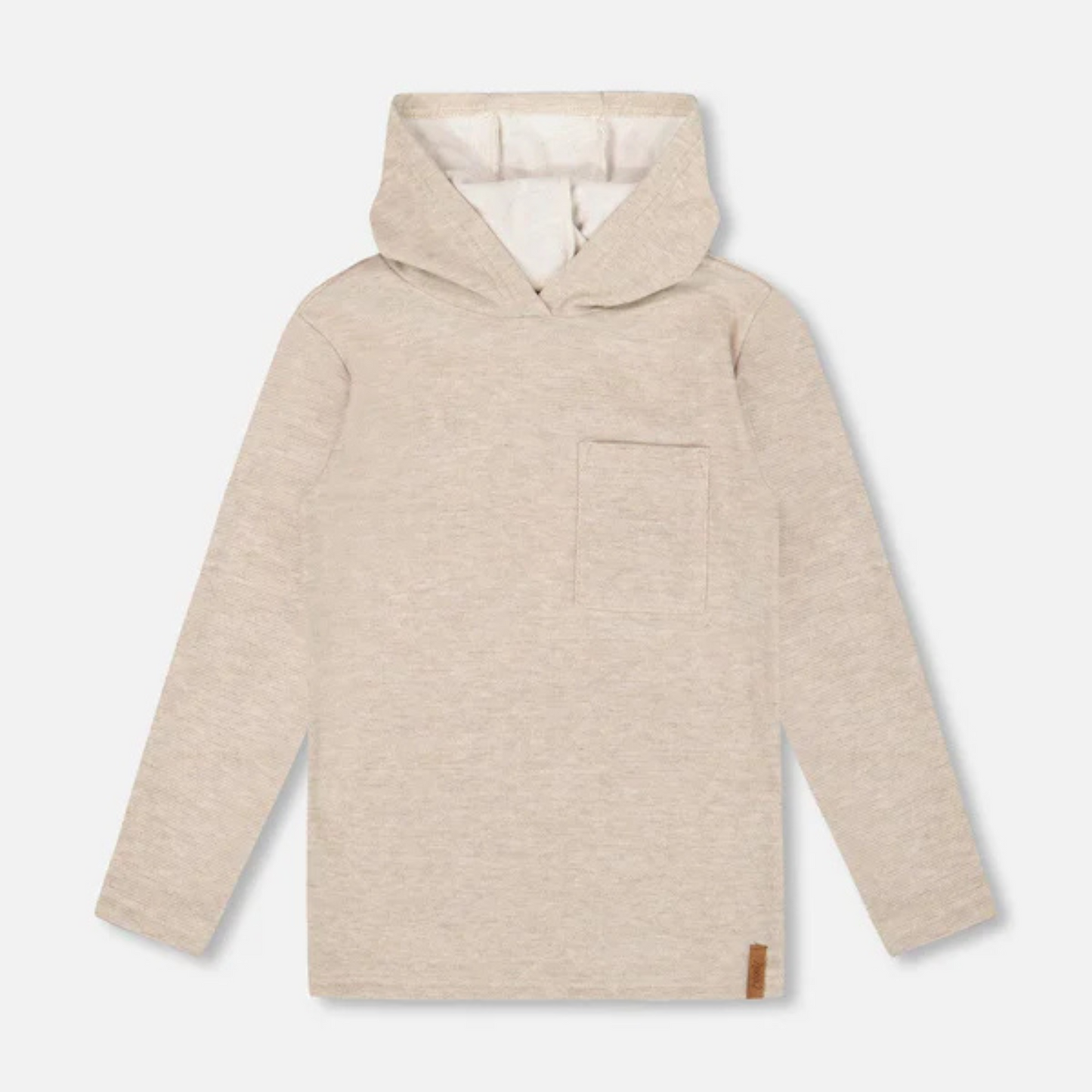 Brushed jersey hoodie