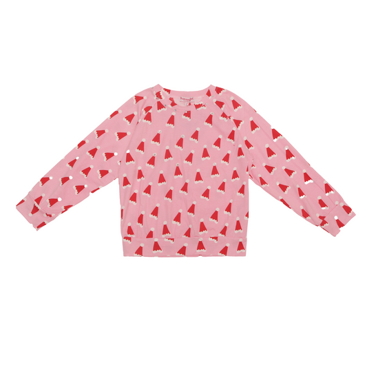 Santa hat sweater - pink