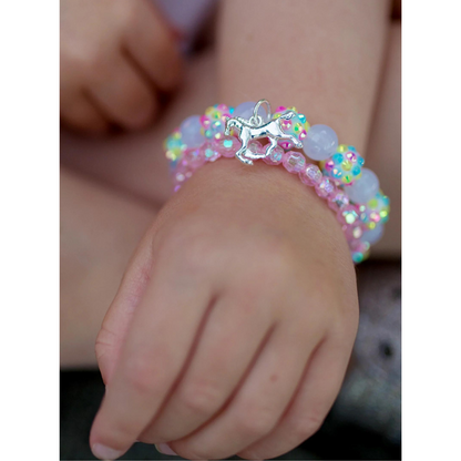 Sparkle pony bracelet set