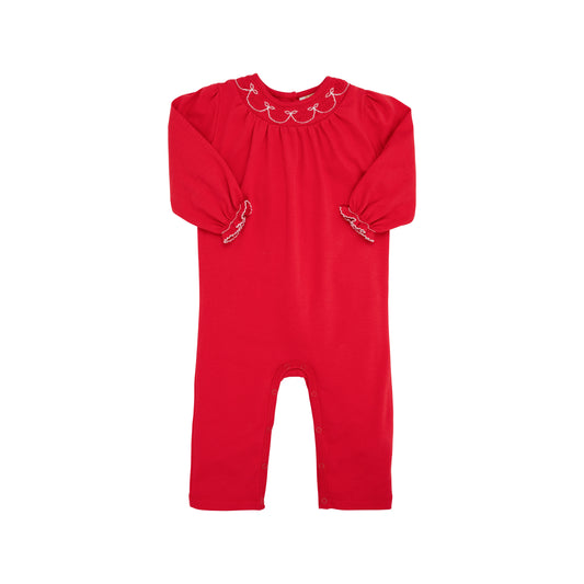 Bridget l/s romper - richmond red