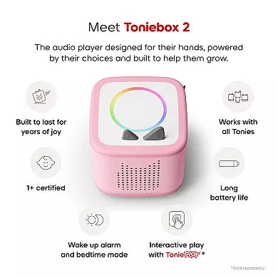 Toniebox 2 starter set - playtime puppy cloud pink