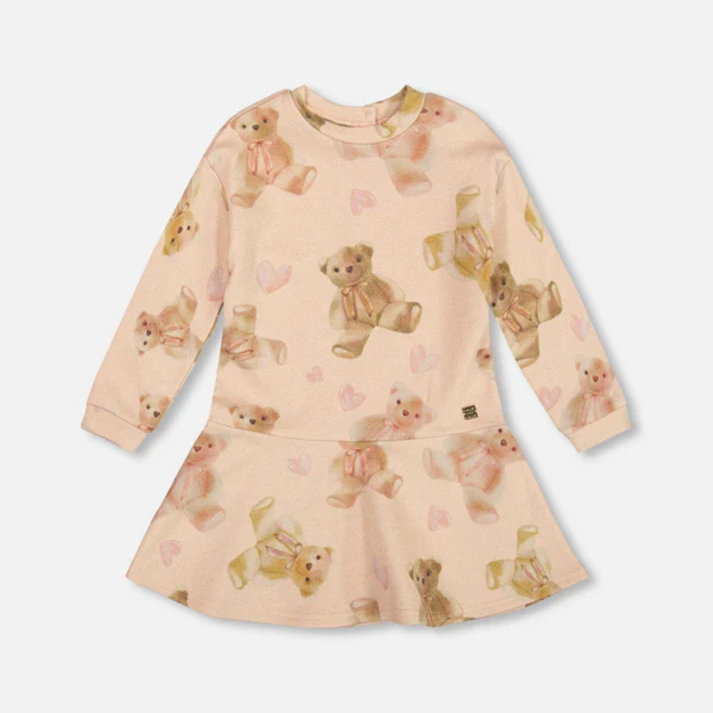 Teddy bears french terry dress