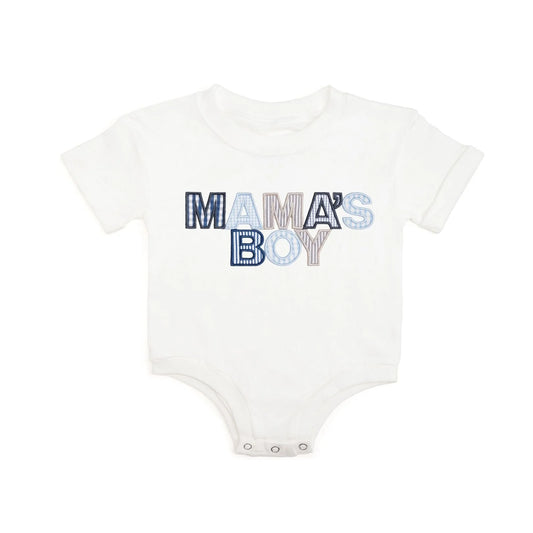 Mama's boy s/s romper