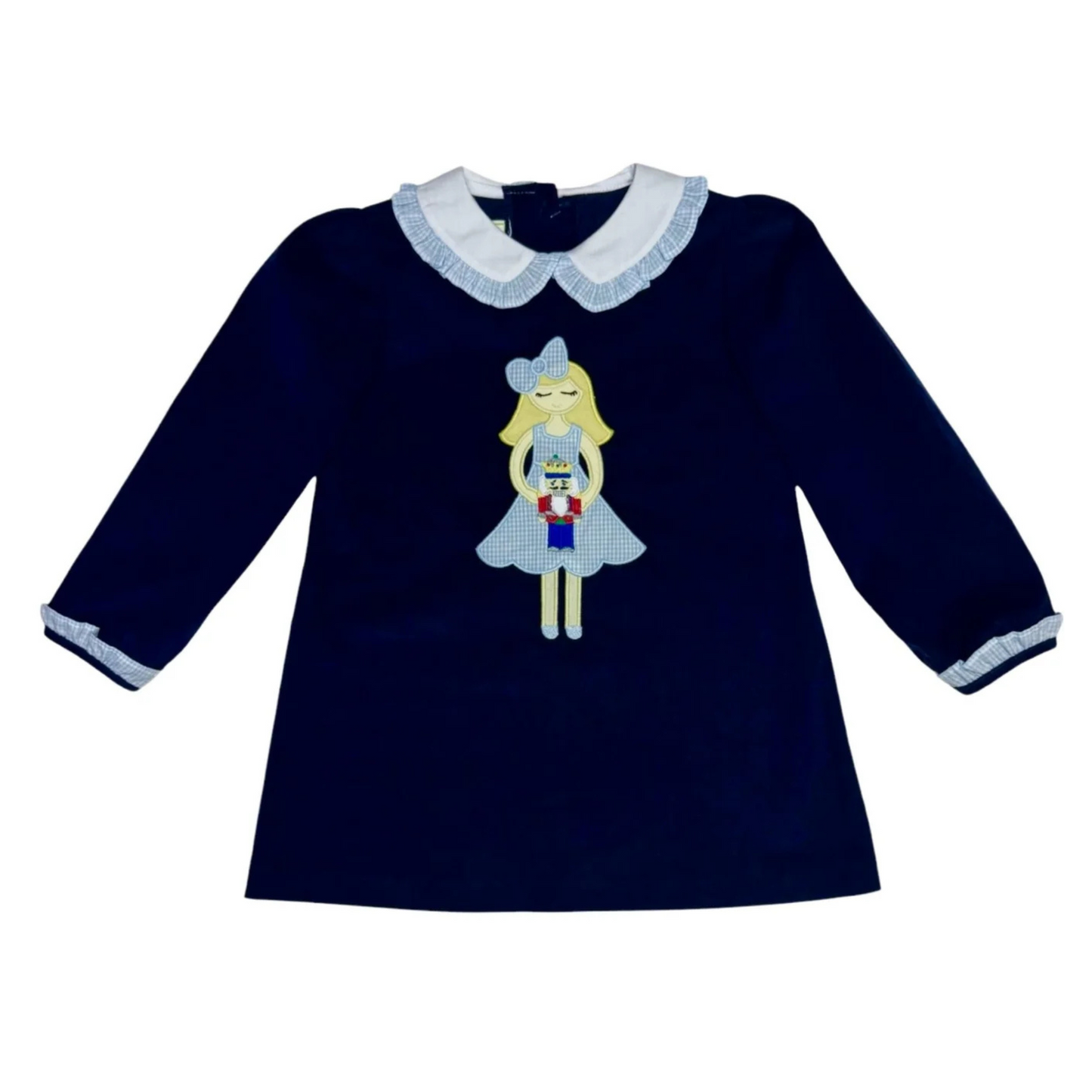 Nutcracker Louisa dress - navy blue cord
