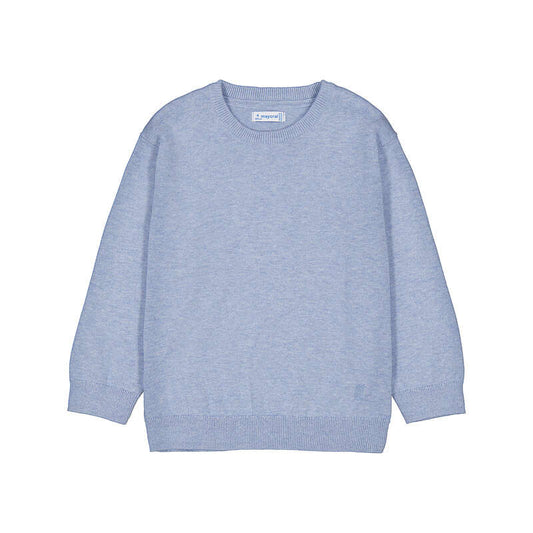Basic cotton sweater - vivid rain